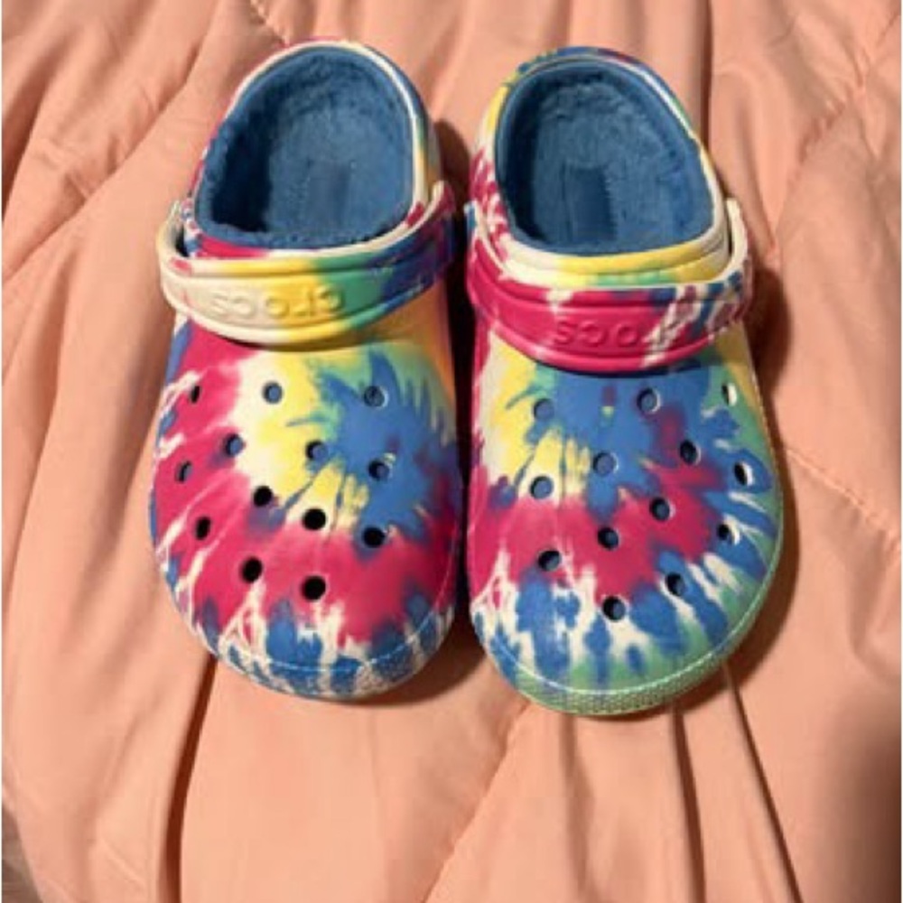 CROCS Kids Colorful Tie-Dye Sandals